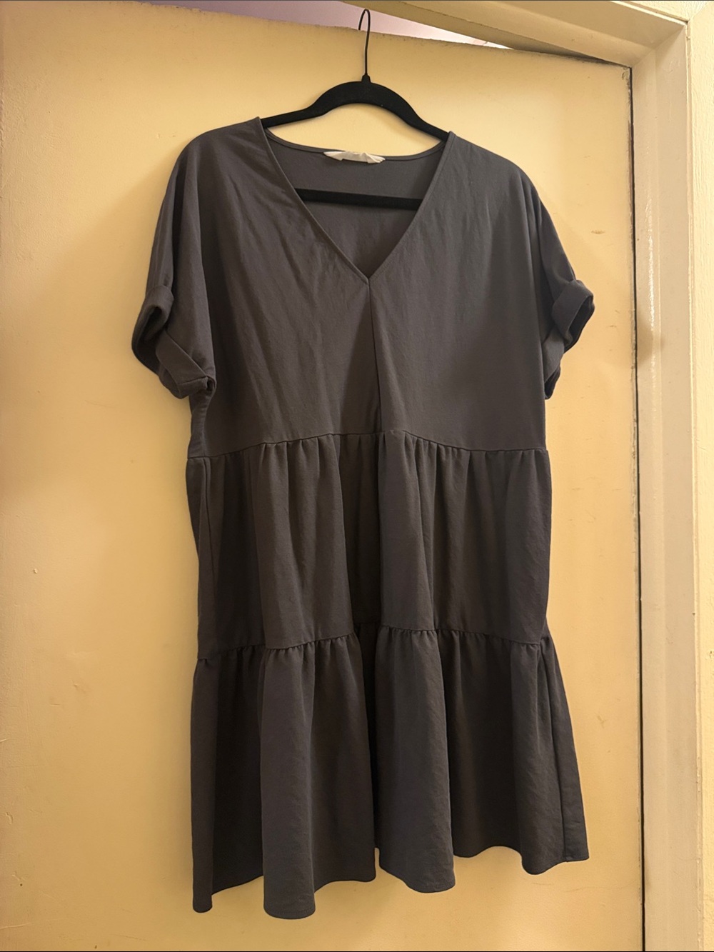 Primark Gray Tiered V-Neck Tunic